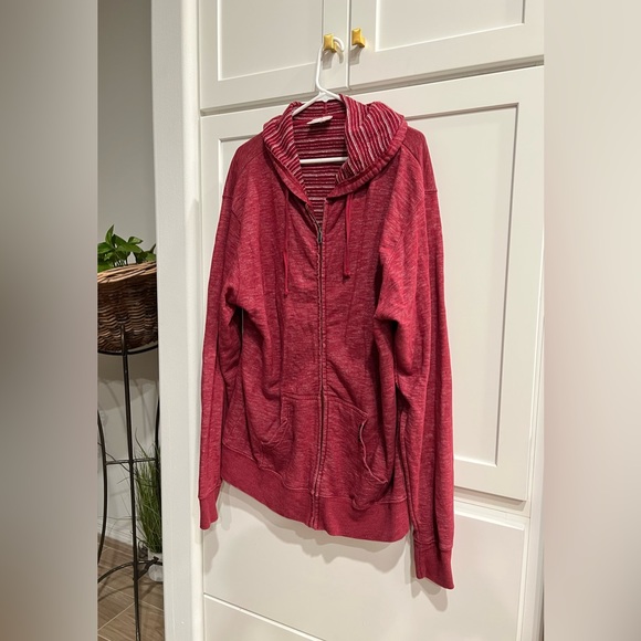 Jacks Surfboard zip-up sweatshirt size xxl heathered-burgundy - Picture 8 of 8